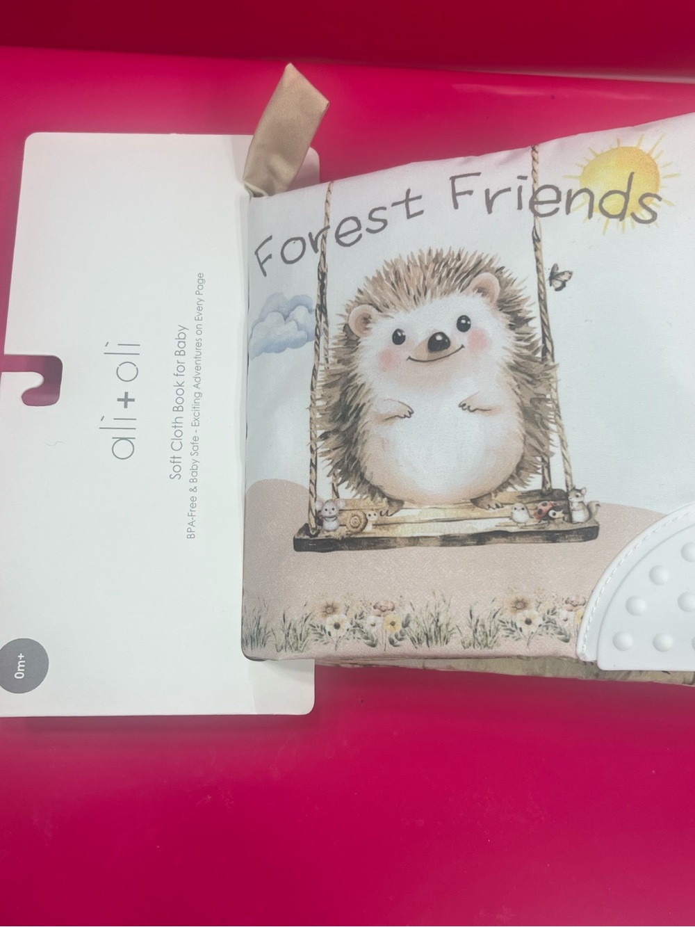 all + oli "Forest Friends" Soft Cloth Baby Book - Sensory Book